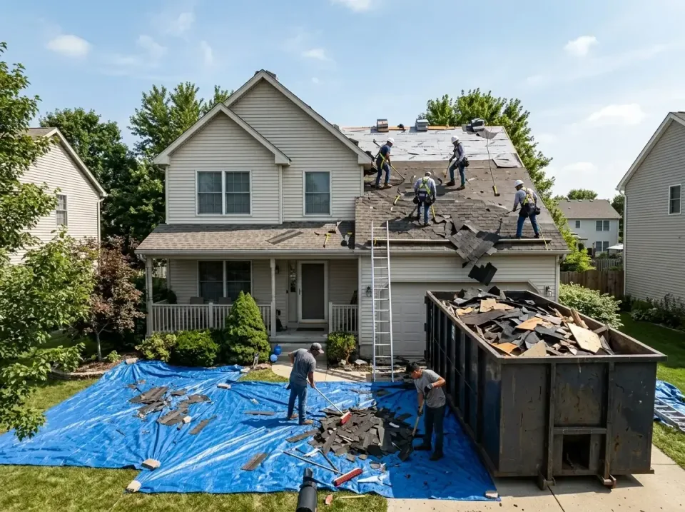 roof-replacement-debris-remova-004 — frequently asked questions, Cheapest Dumpster Rentals in Bedford, IN
